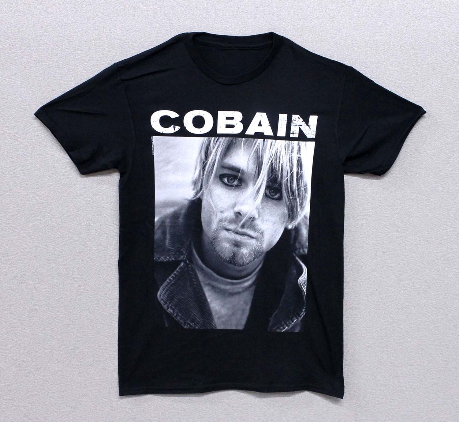 Nirvana Cobain Eyeliner Pic - Black