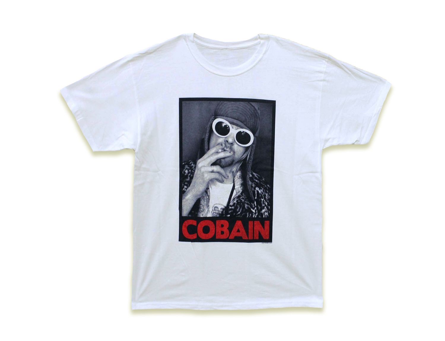 Nirvana Cobain Glasses Smoking - WHT