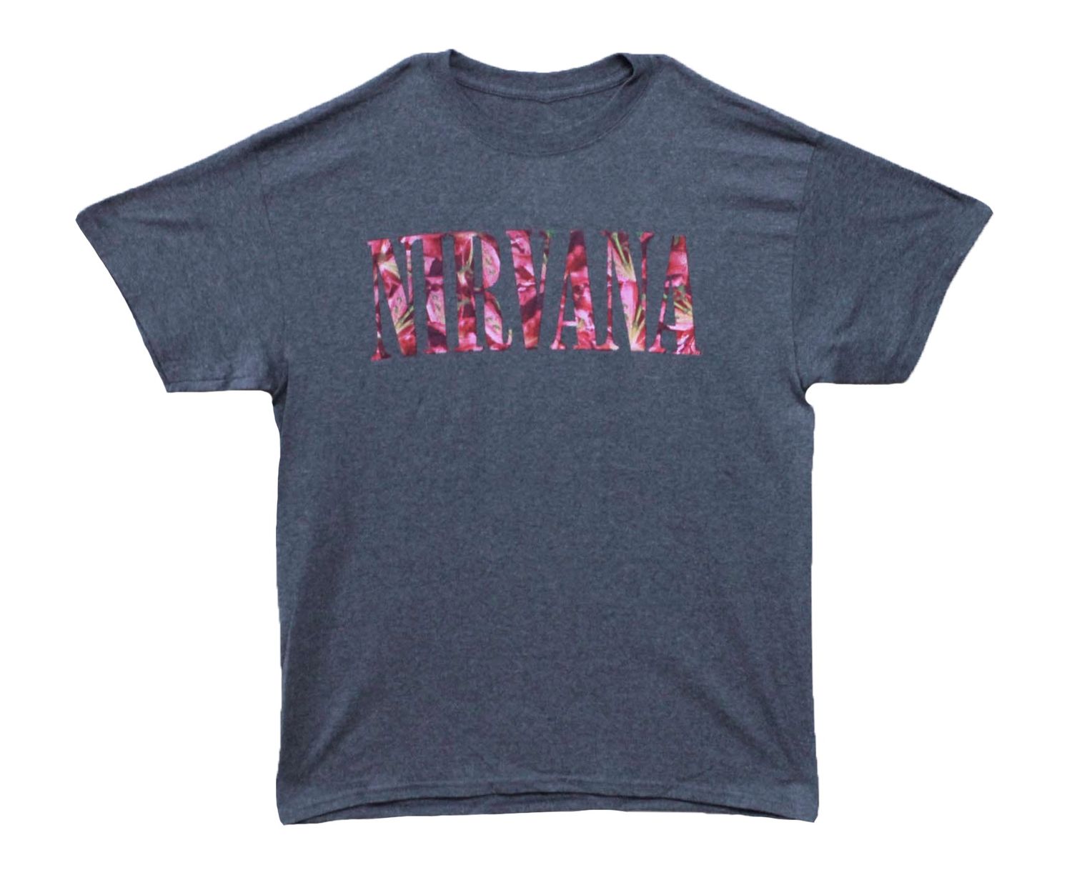 Nirvana Floral Logo - Navy Heather