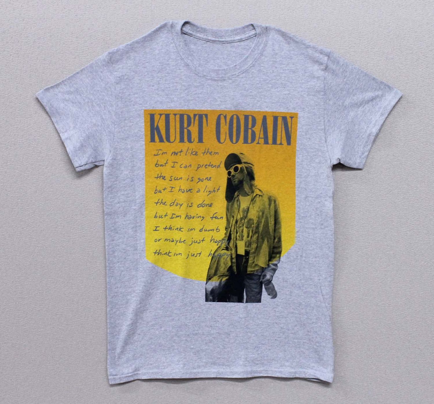 Nirvana Kurt Cobain Dumb Lyrics - Grey