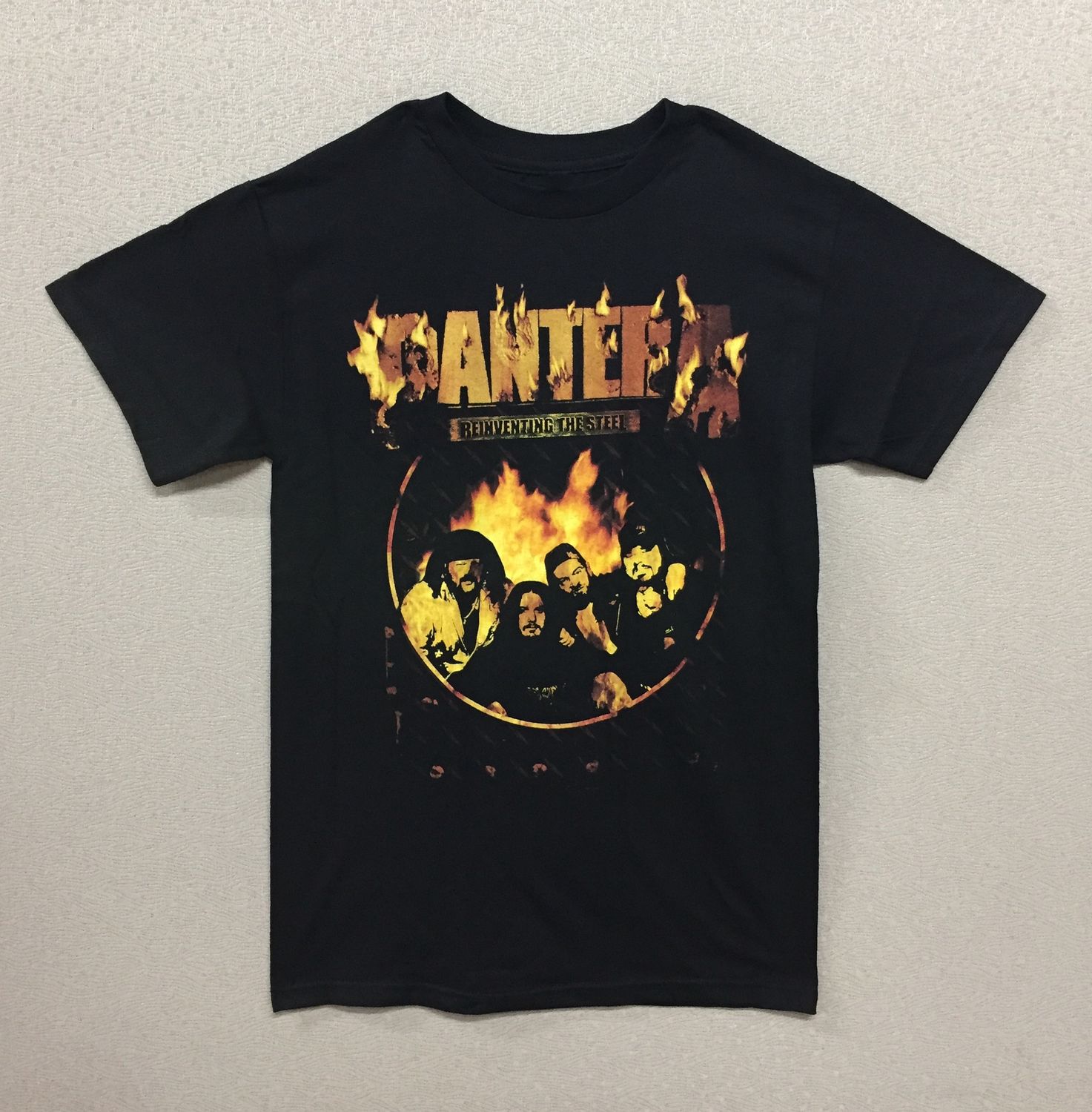 Pantera Reinventing The Steel Circle Flaming Logo