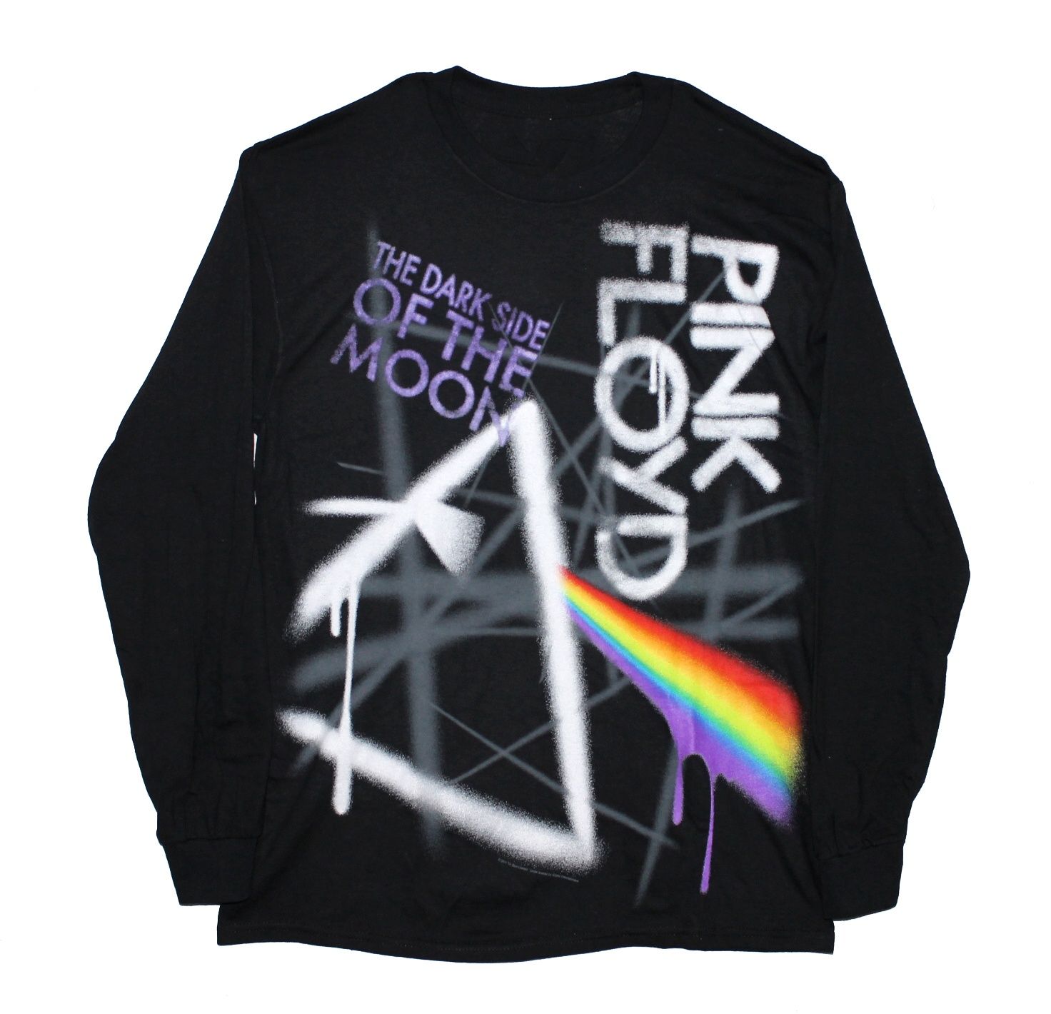 Pink Floy Dark Side Graffiti L/S - BLK