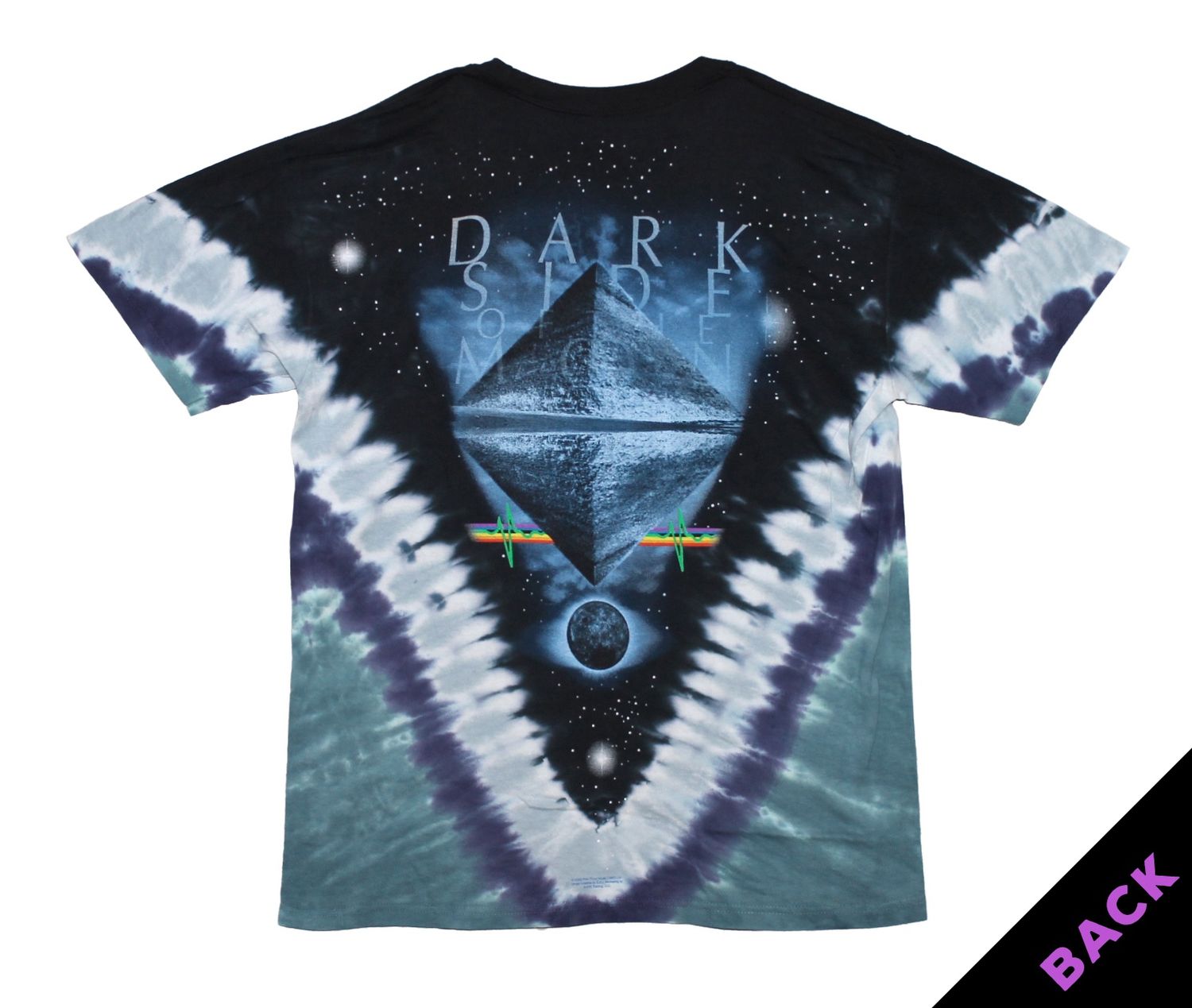 Pink Floyd Dark Side Pyramid - V Tye-Dye