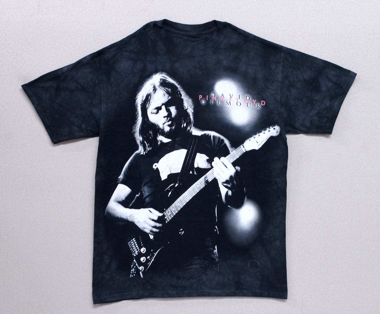 Pink Floyd David Gilmour Grayscale Tye Dye
