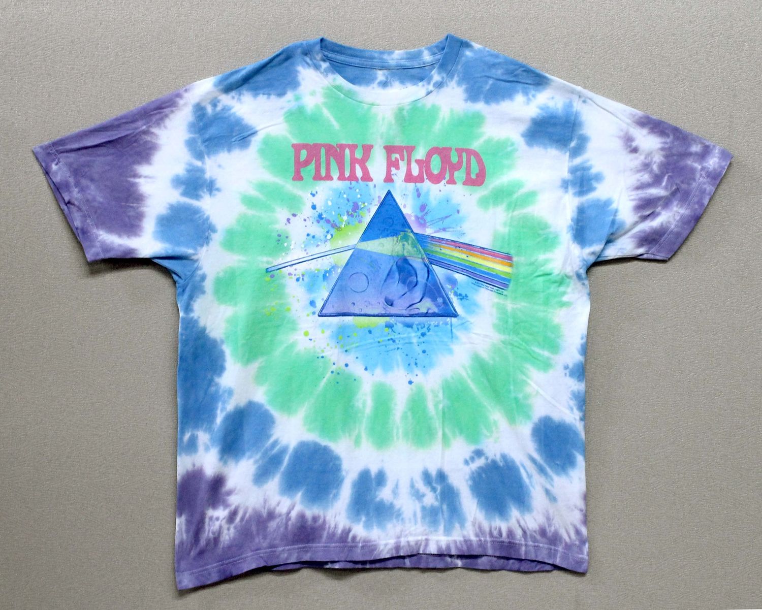 Pink Floyd Dark Side Oil Paint - Tye-dye
