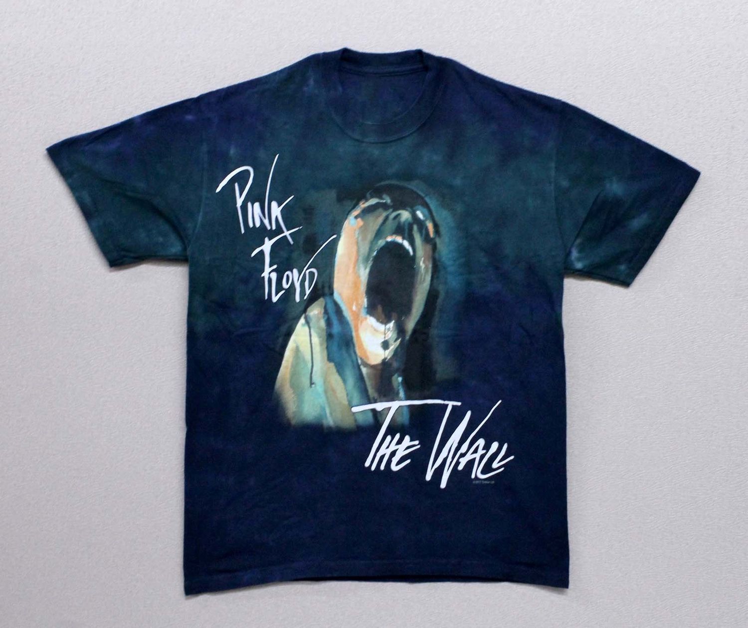 Pink Floyd The Wall Face Blue Green Tye Dye