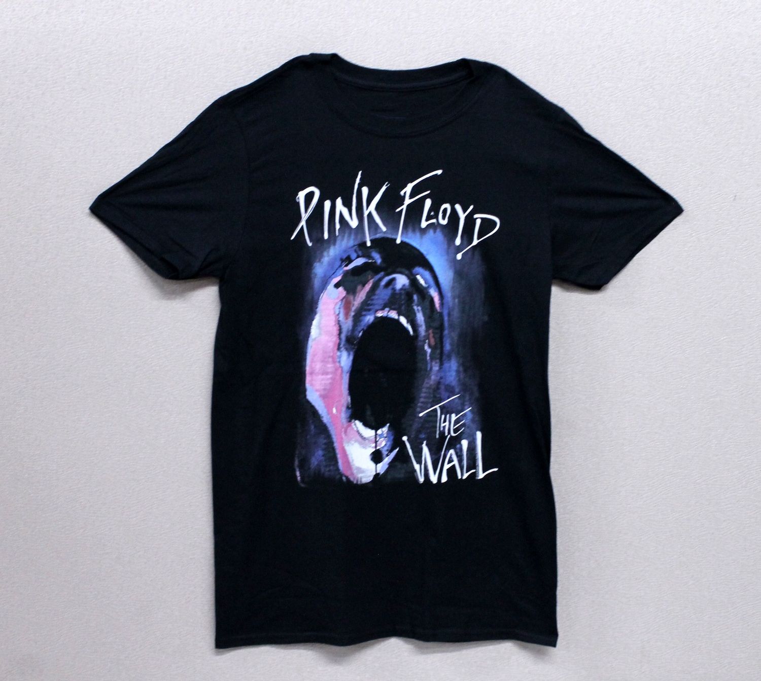 Pink Floyd The Wall Enlarged Scream Face on Black