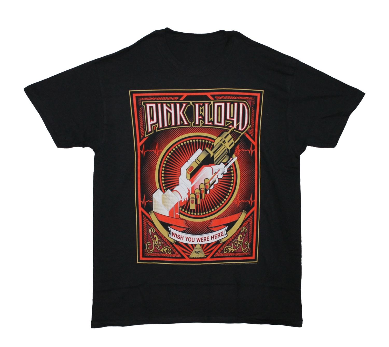 Pink Floyd Wish You Were Here Red &amp; Gold - Black