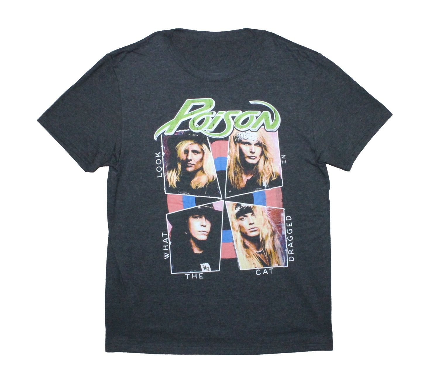 Poison Cat Dragged In Squares - Charcoal Heather