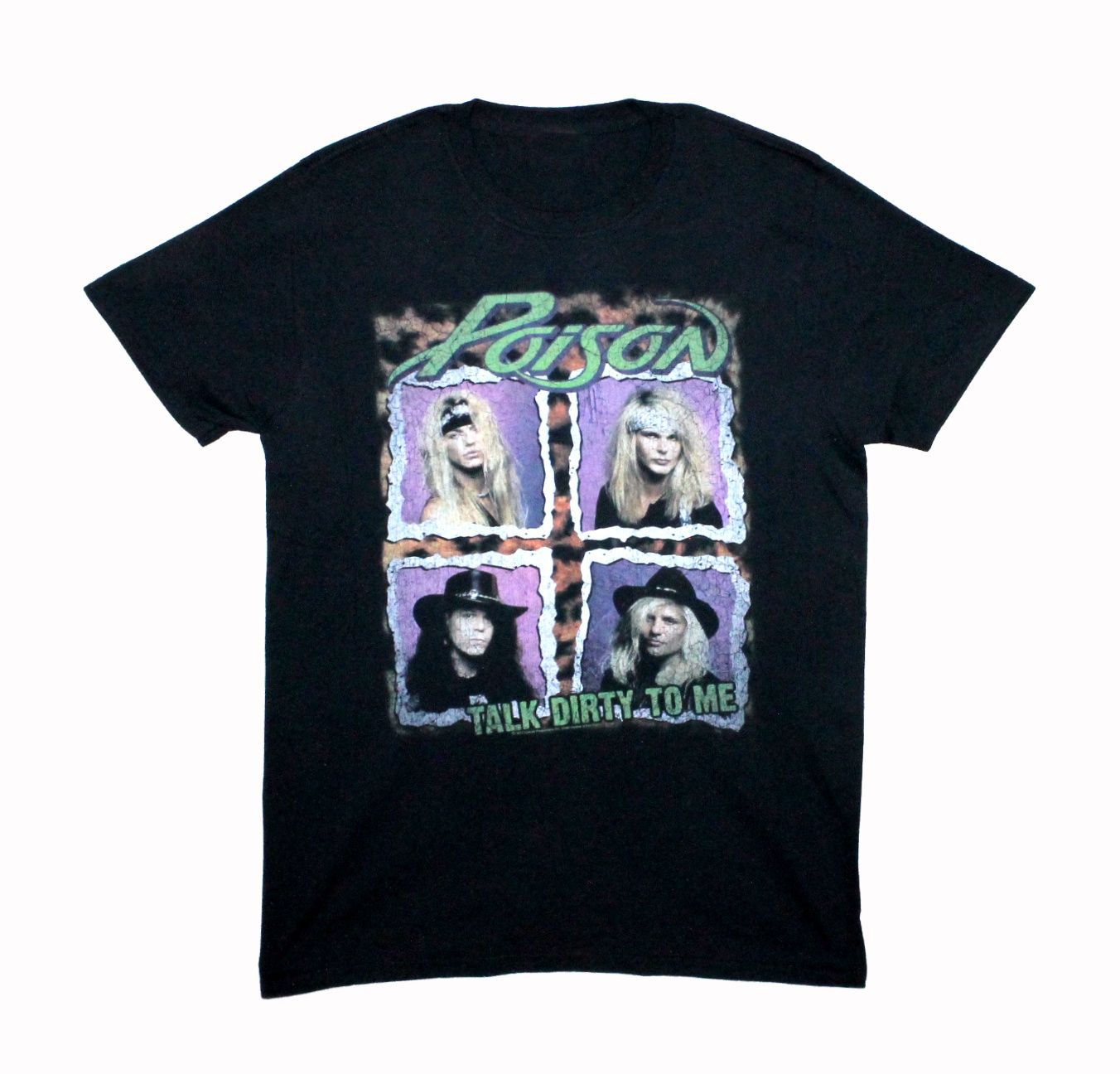 Poison Talk Dirty to Me Distressed - Black