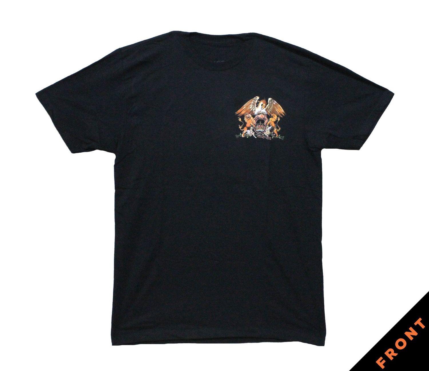 Queen Crest Back &amp; Front- BLK