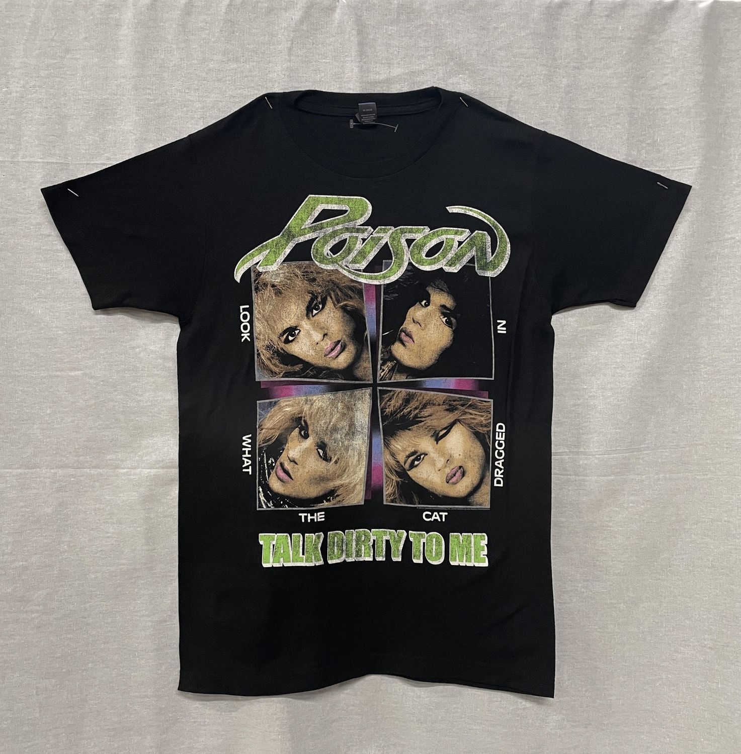 Poison Talk Dirty Look What The Cat Dragged In Distrressed-Blk