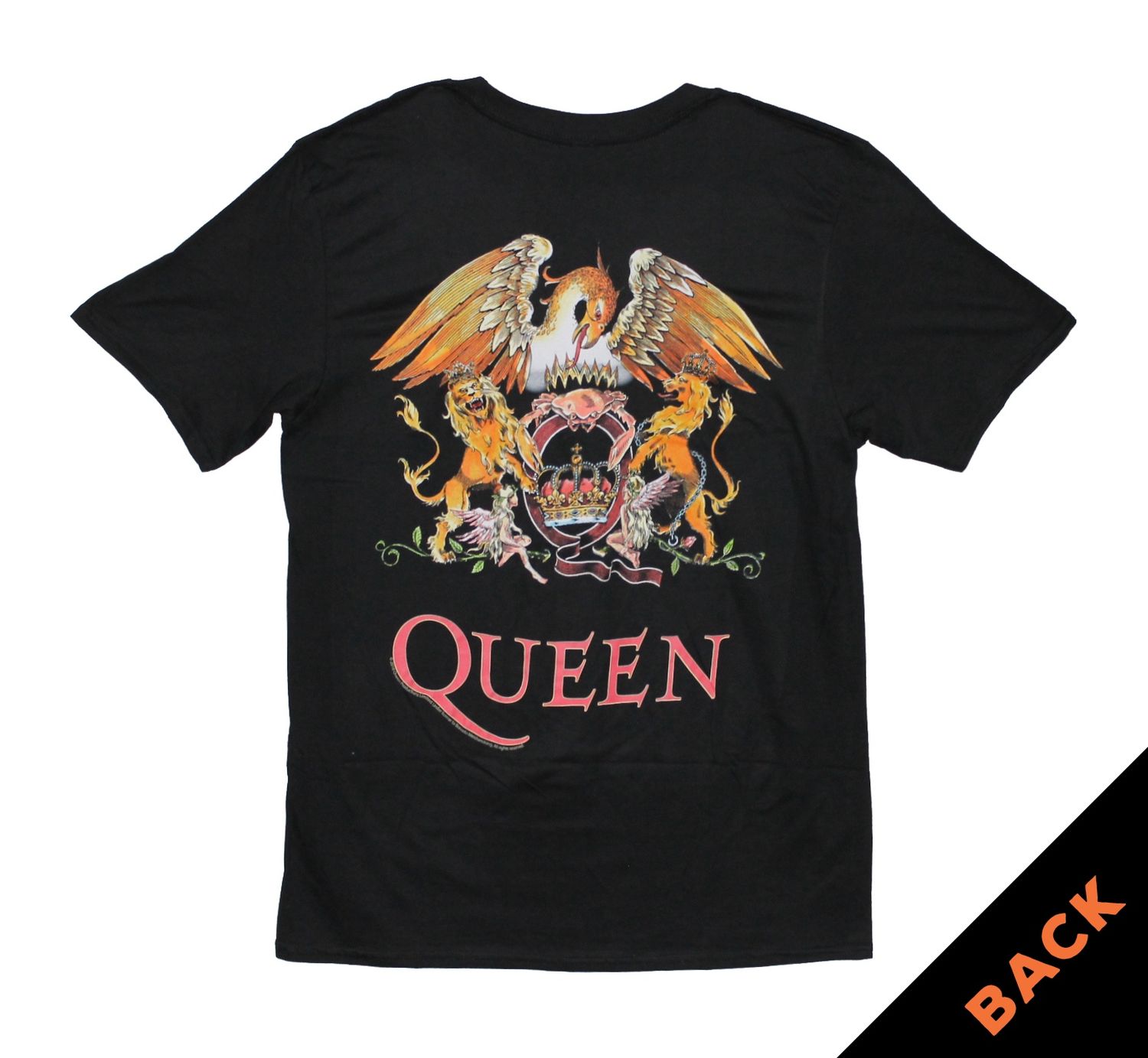 Queen Crest Back &amp; Front- BLK