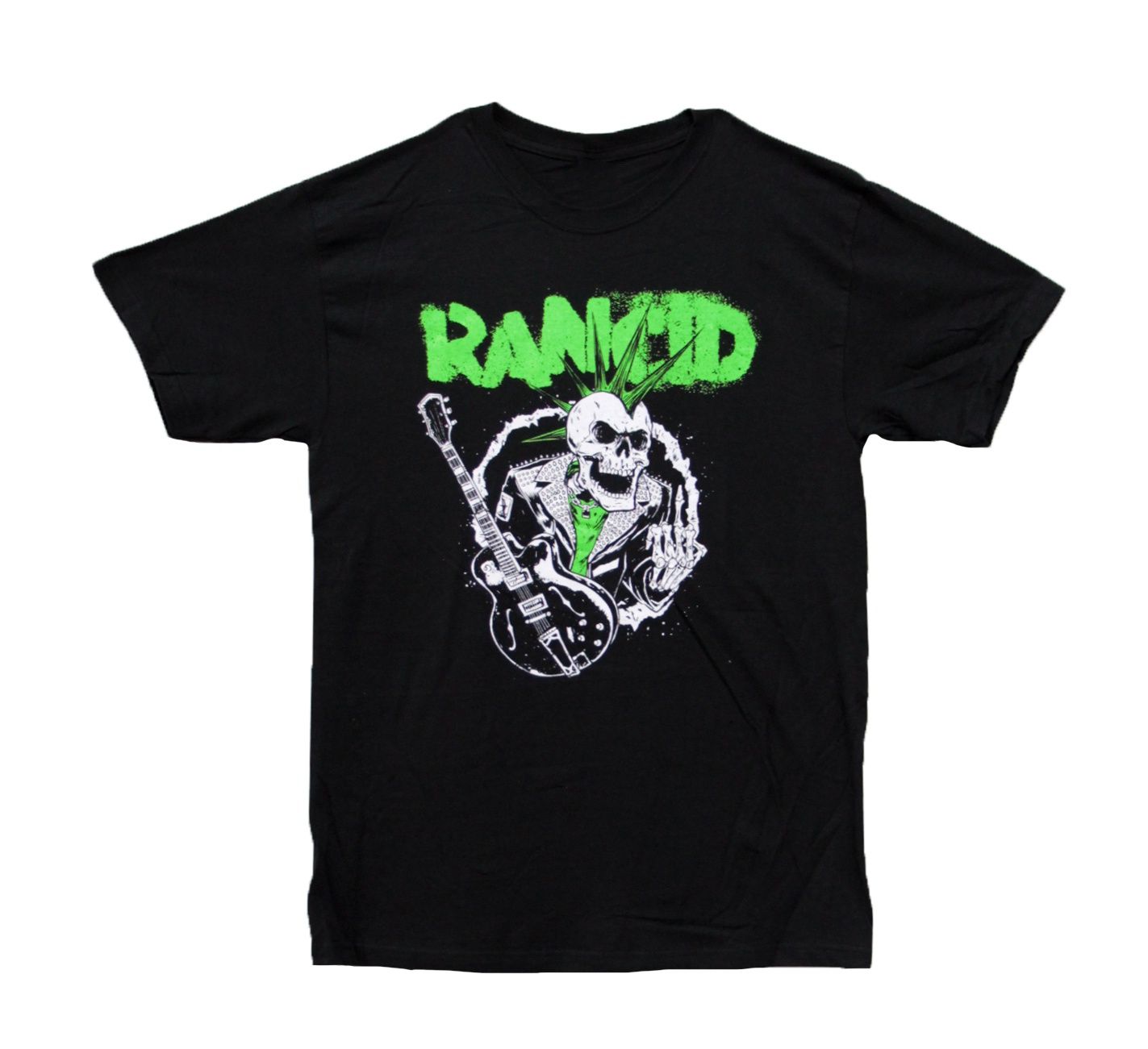 Rancid - Skeleton Guitar Logo - BLK