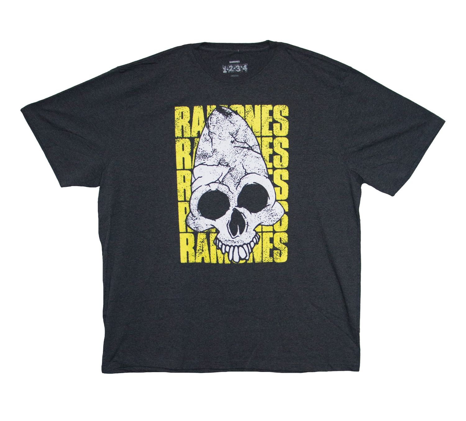 Ramones - Egghead Skull - HEATHER CHARCOAL