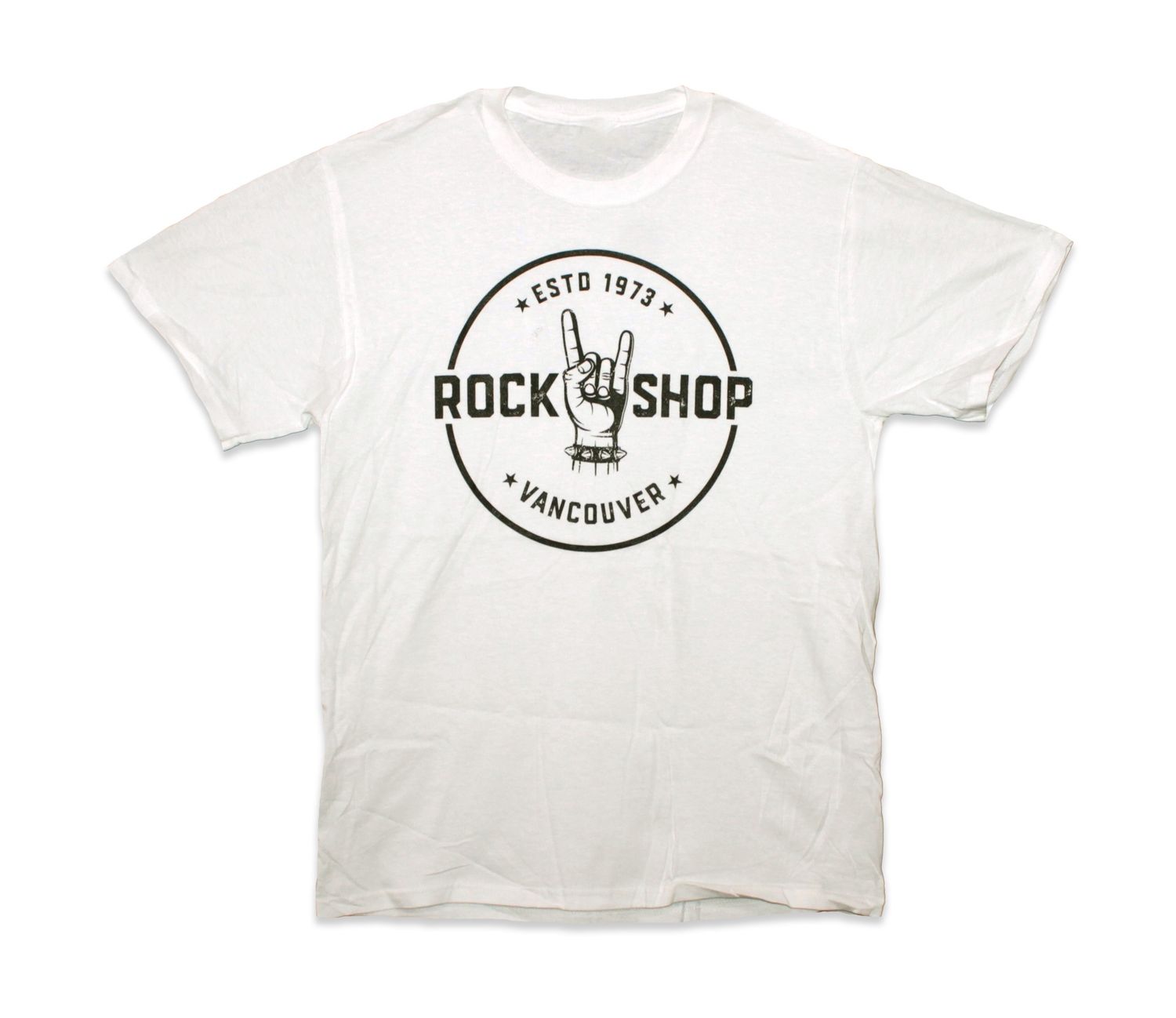 Rock Shop Front Logo - White