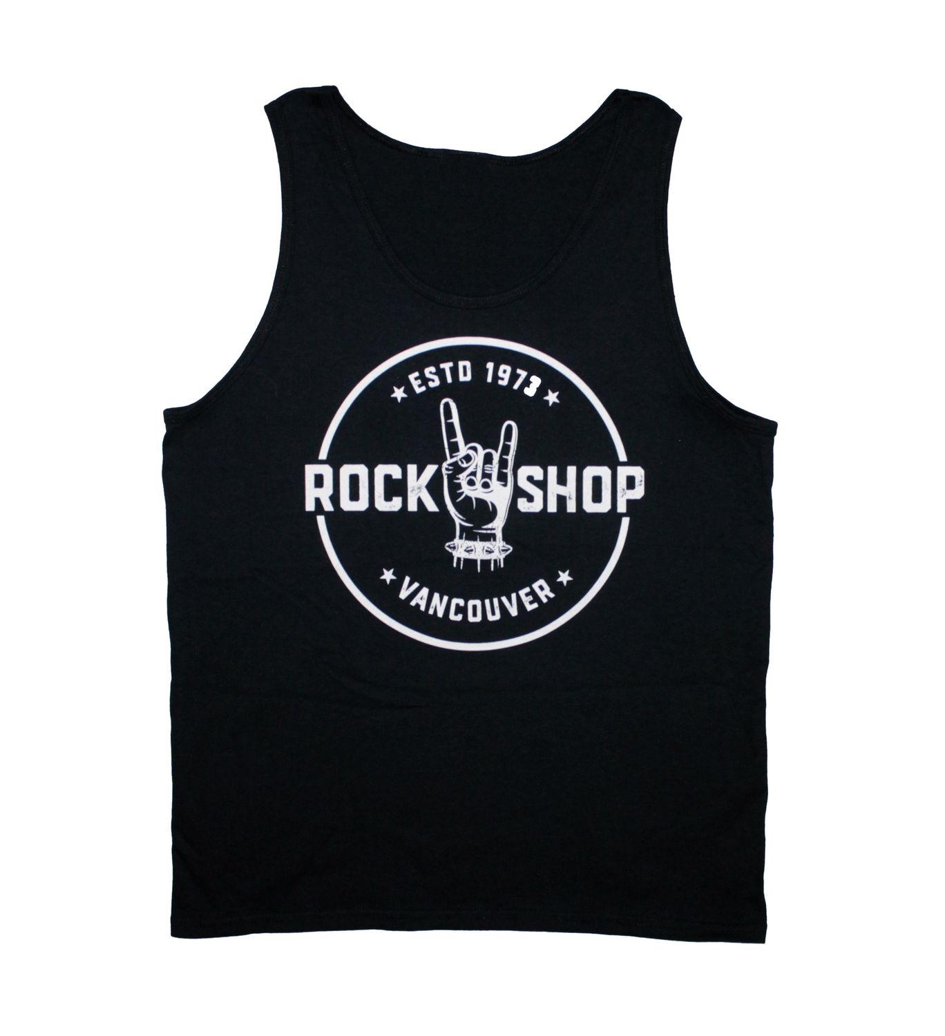 Rock Shop Front Logo Men's Tank Top - Black