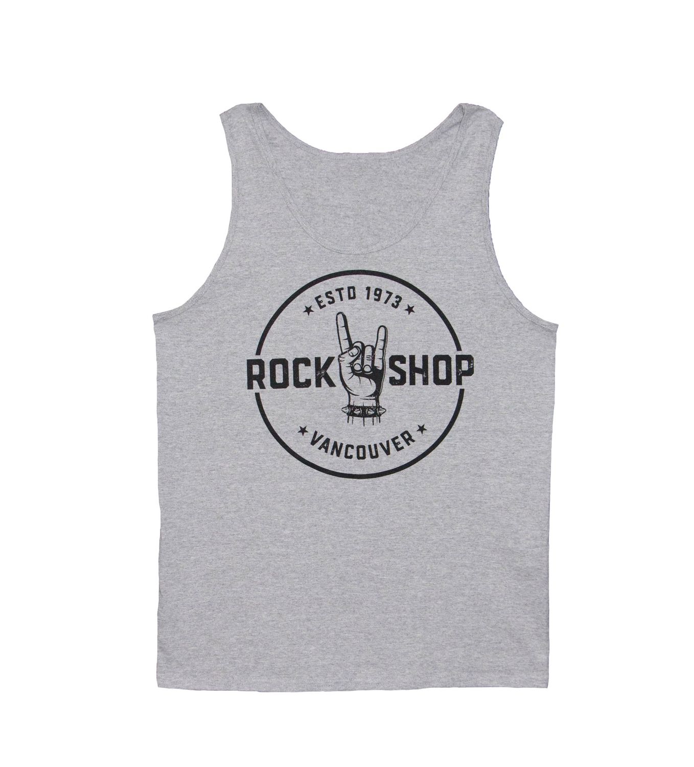 Rock Shop Front Logo Men's Tank Top - Grey