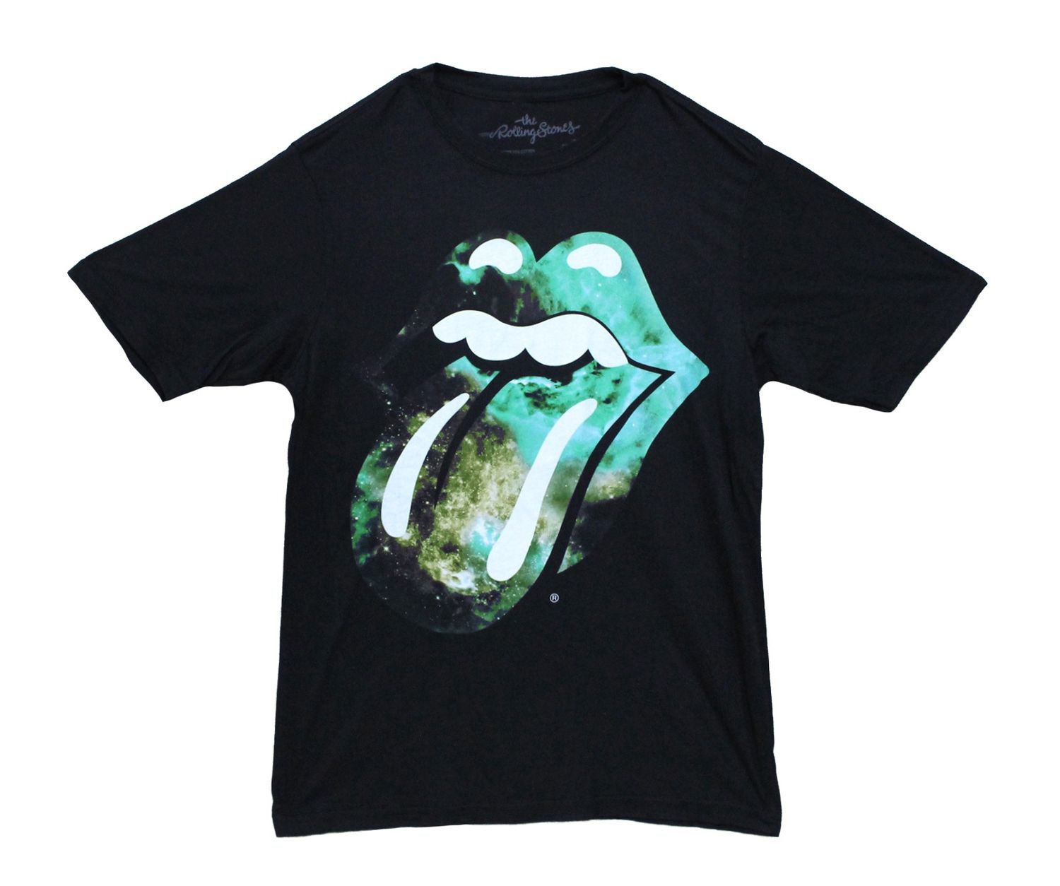 Rolling Stones Galaxy Green Tongue