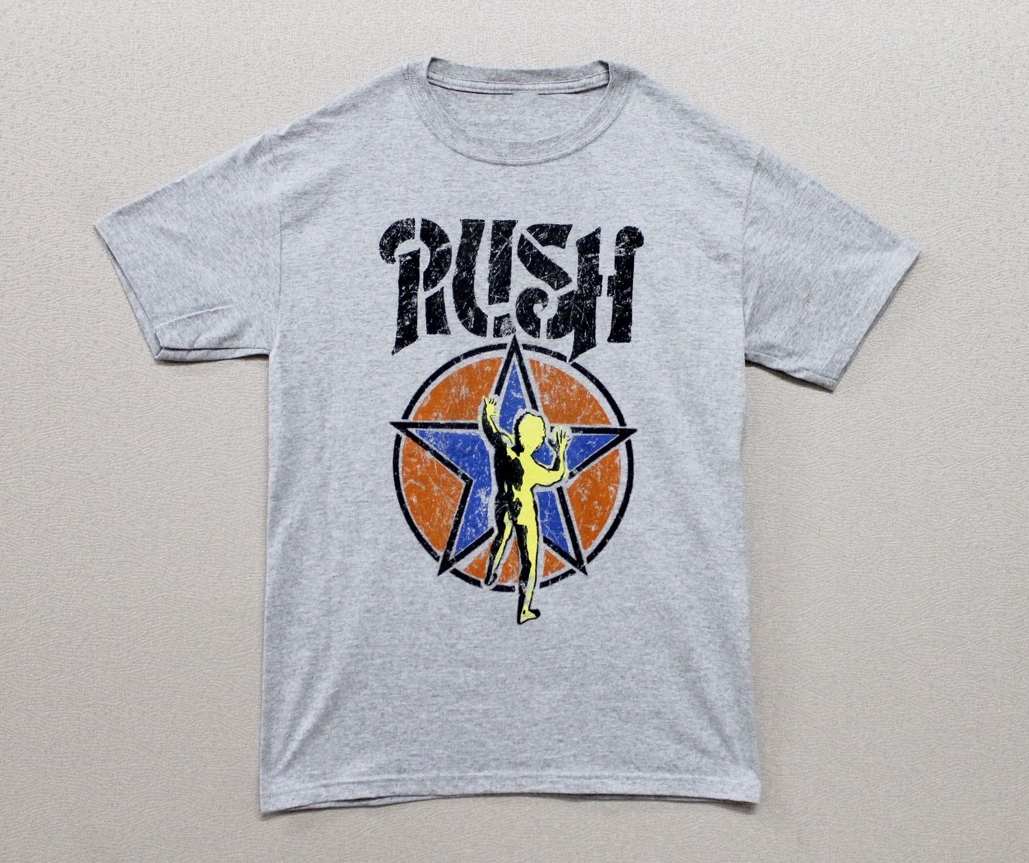 Rush Starman Stencil On Grey