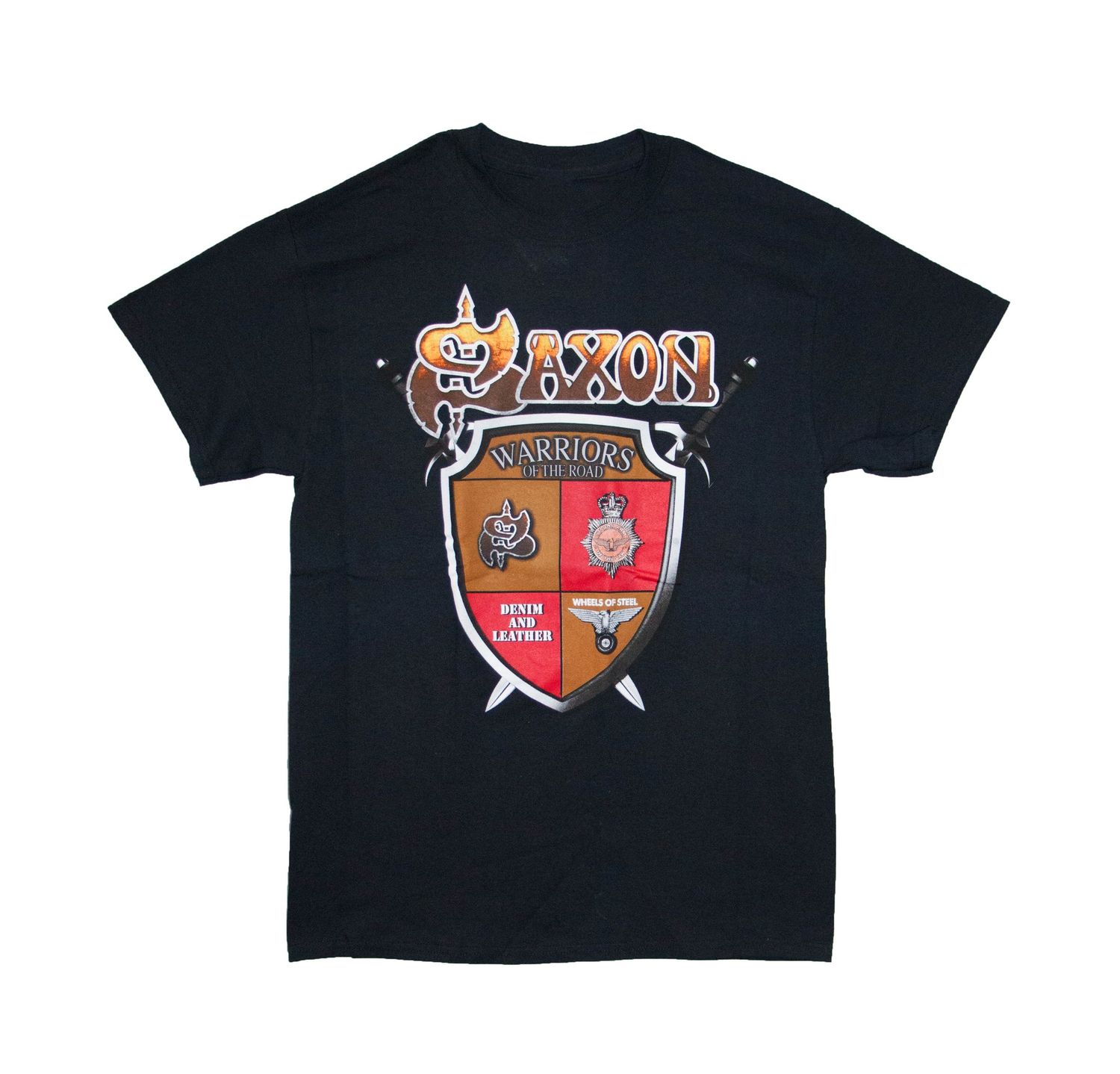 Saxon Warriors of the Road Crest - Black