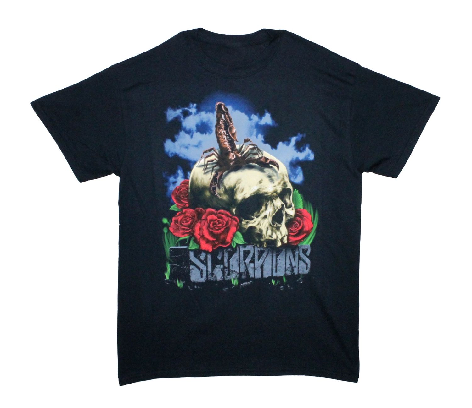 Scorpions Skull Rose - Black