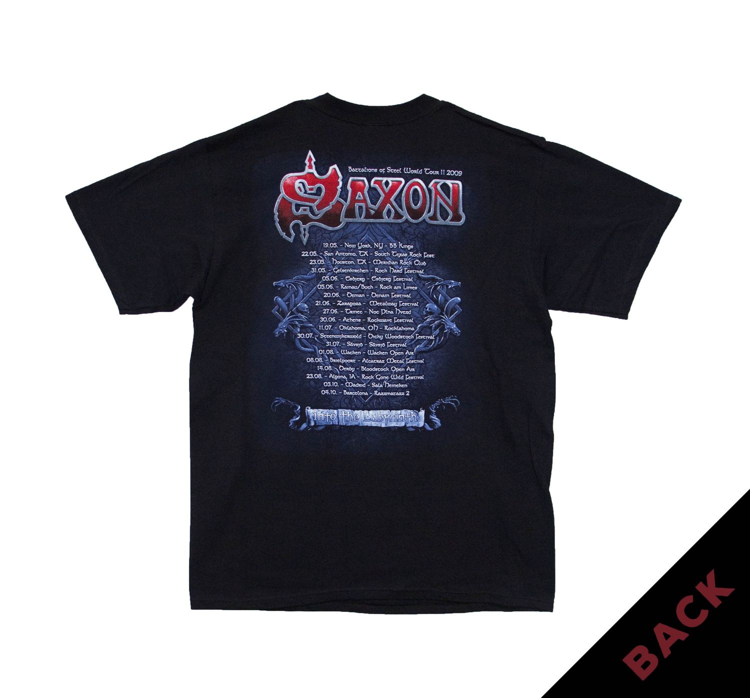 Saxon Into the Labyrinth 2009 Tour - Black