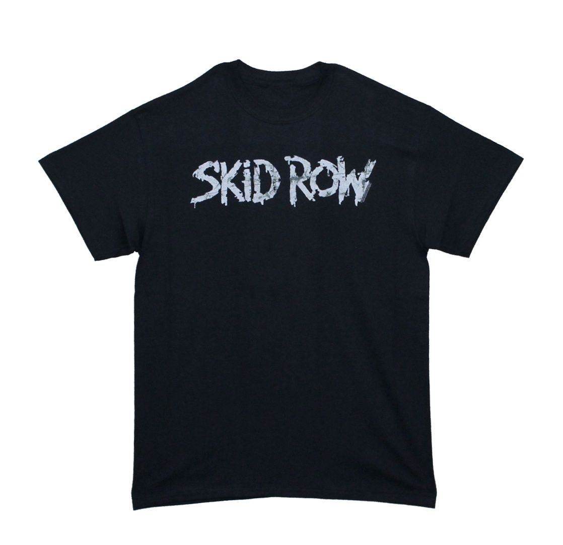 Skid Row White Logo - Black