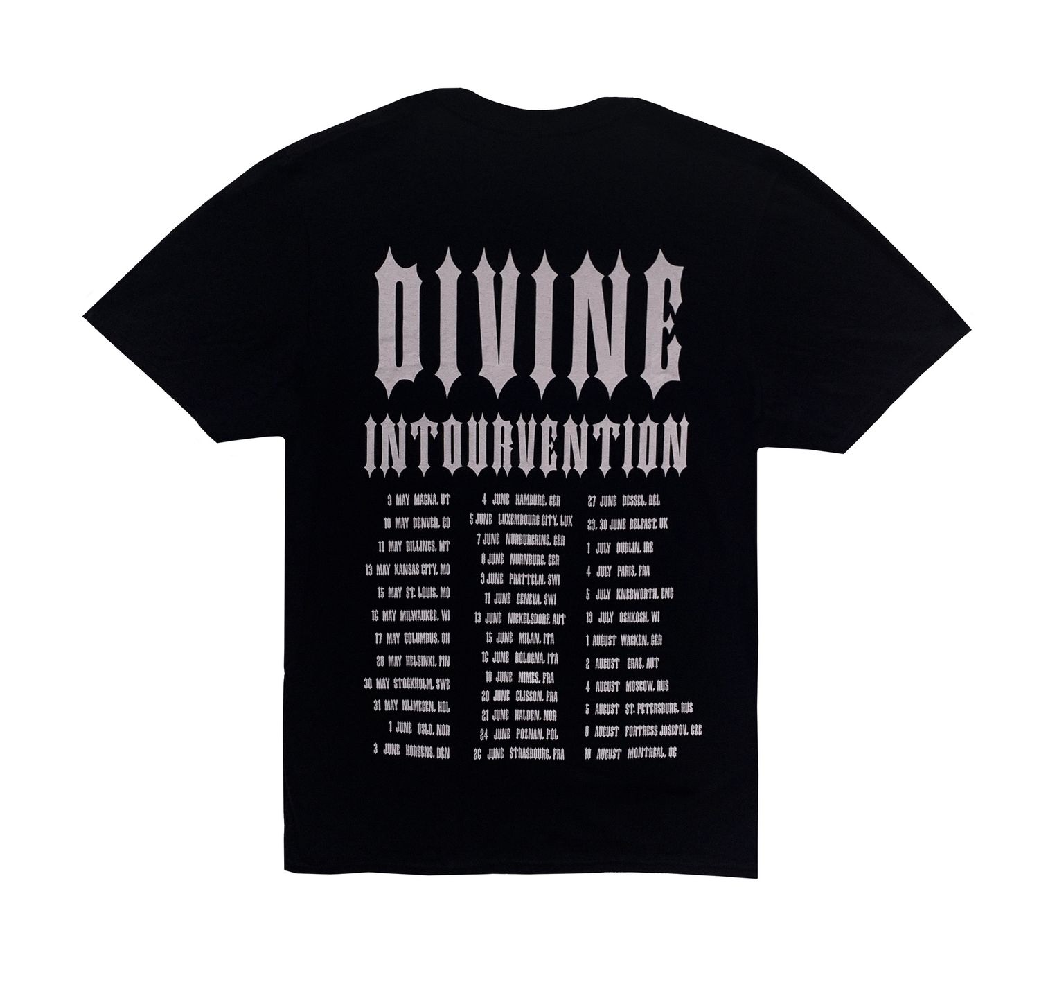 Slayer Divine Intervention Tour - BLK