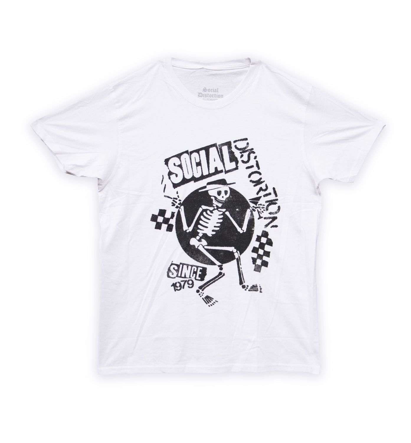 Social Distortion Speakeasy Checkerboard-WHT