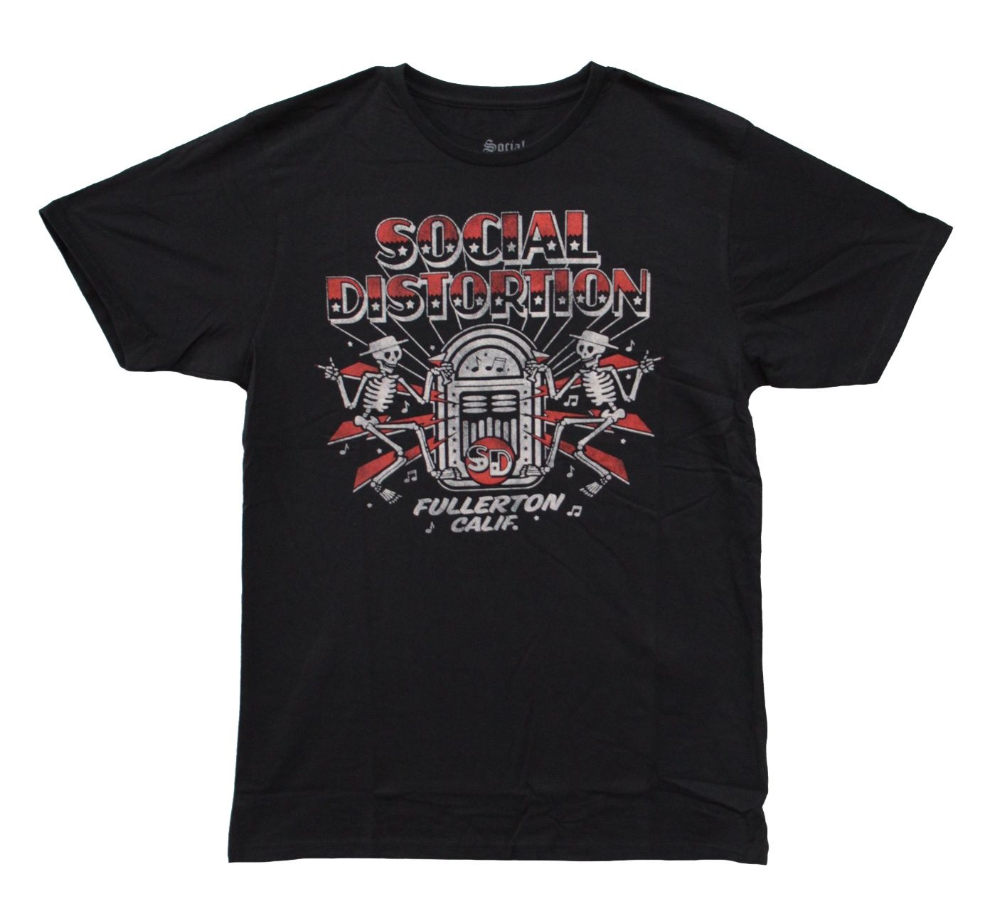 Social Distortion Jukebox Skelly - BLK