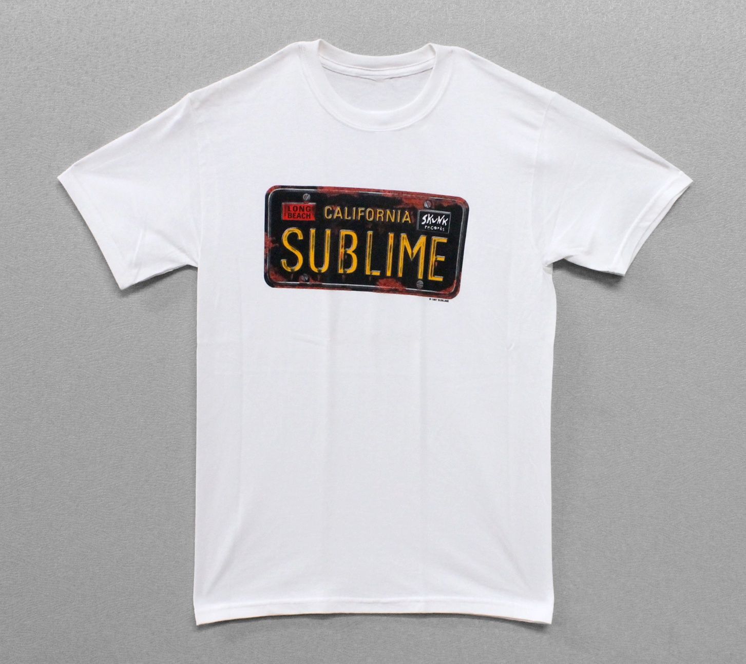 Sublime License Plate-White