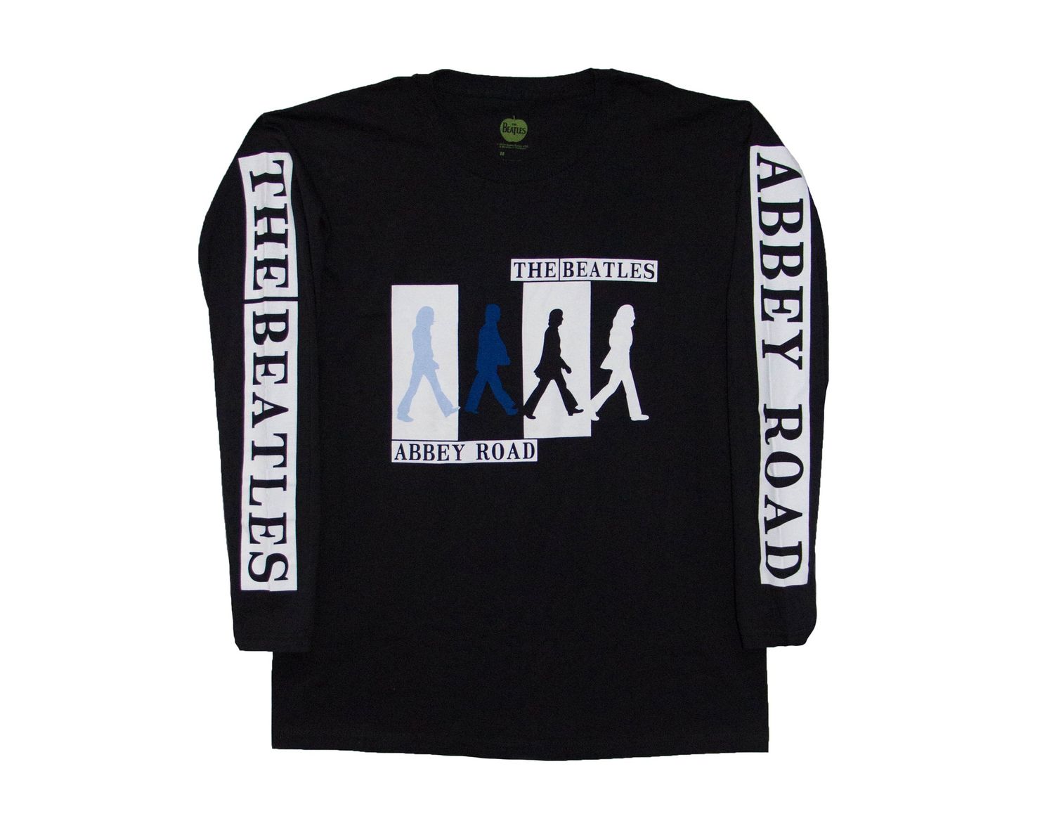 The Beatles - Blue Silhouettes Abbey Road Longsleeve - BLK