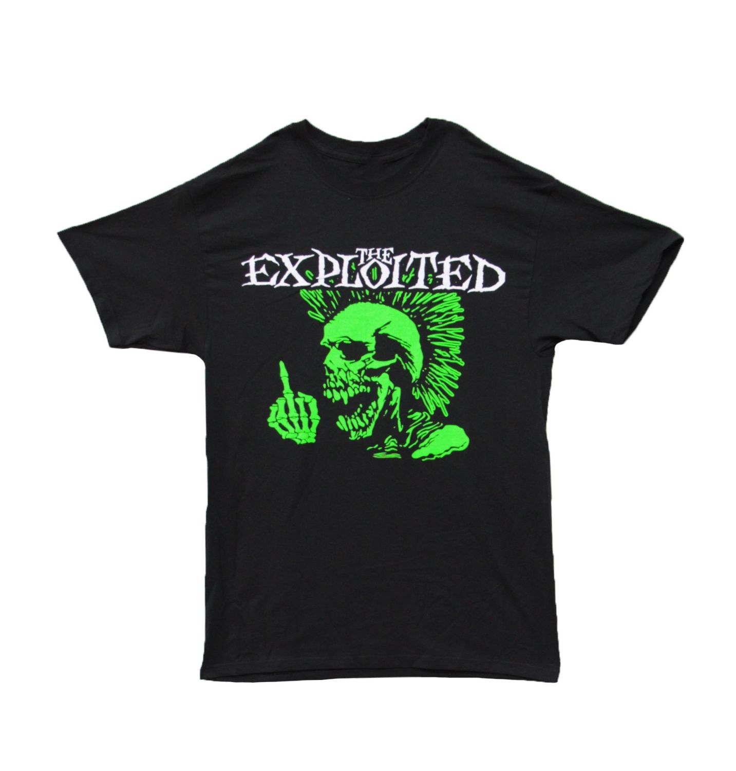 The Exploited - Neon Middle Finger - BLK