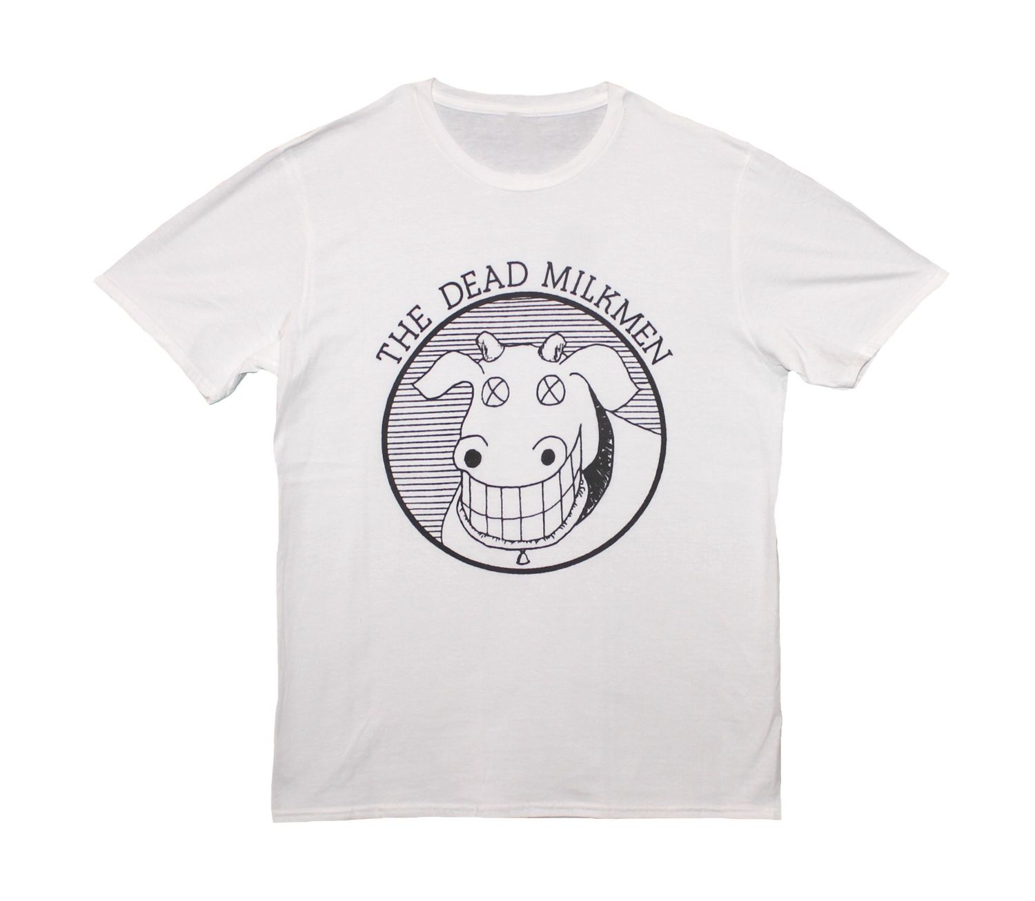 The Dead Milkmen Cow Logo - White