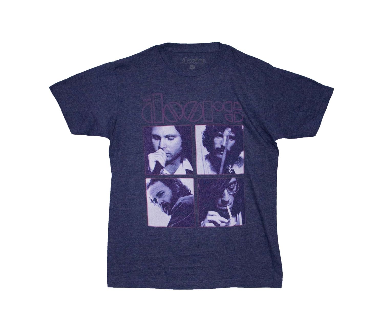 The Doors - 2x2 Purple Portraits - NAVY HEATHER