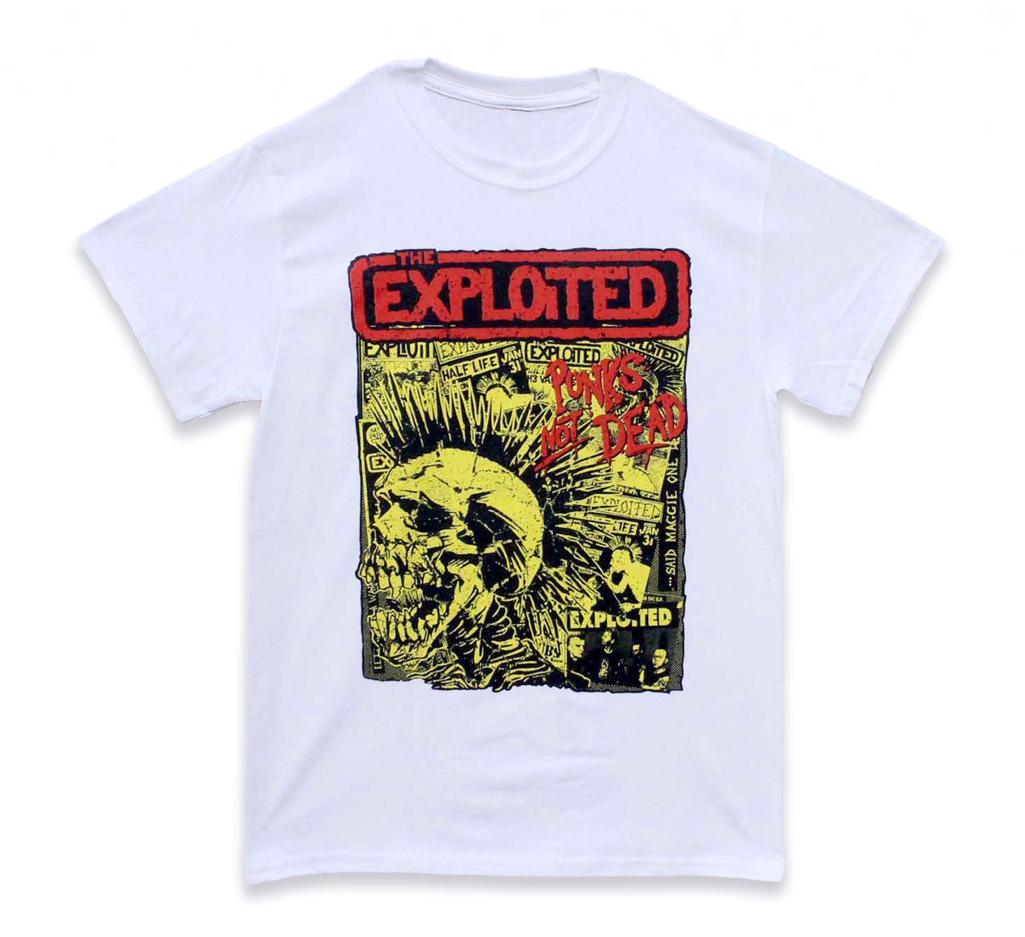 The Exploited Punks Not Dead - White