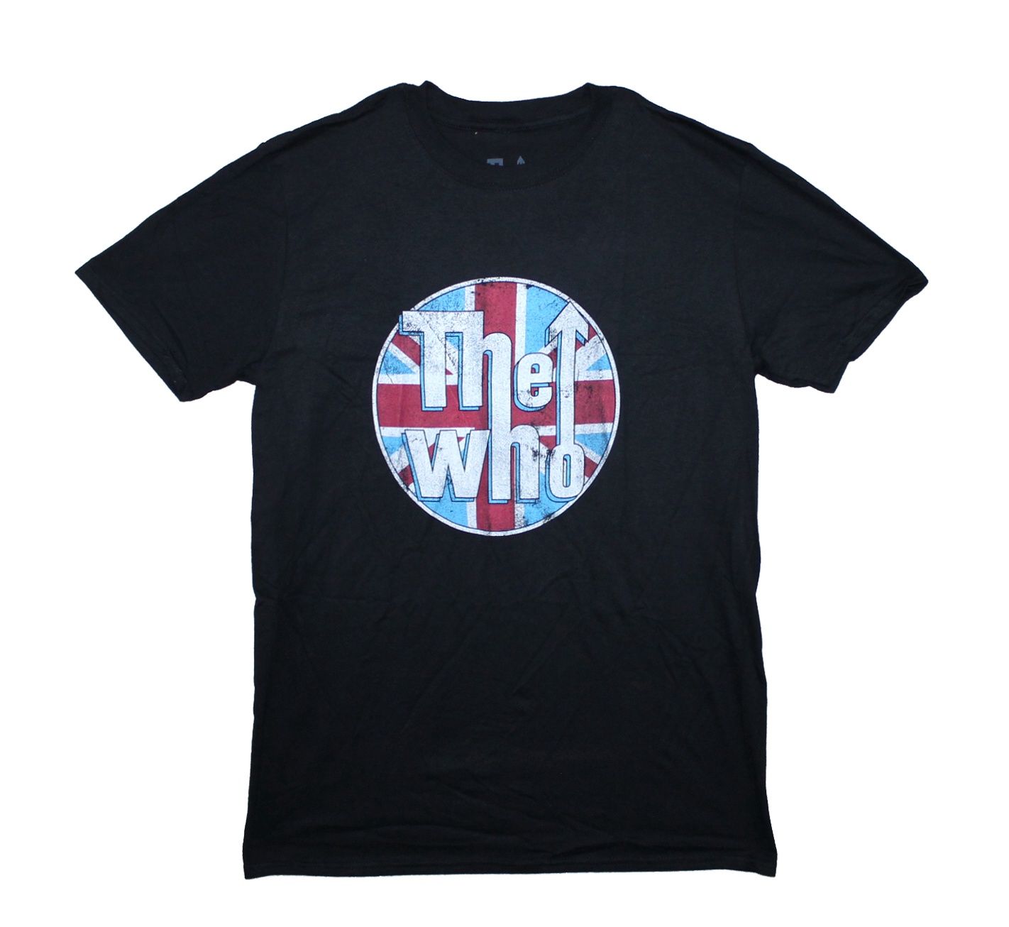 The Who Distressed Union Jack Circle - Black
