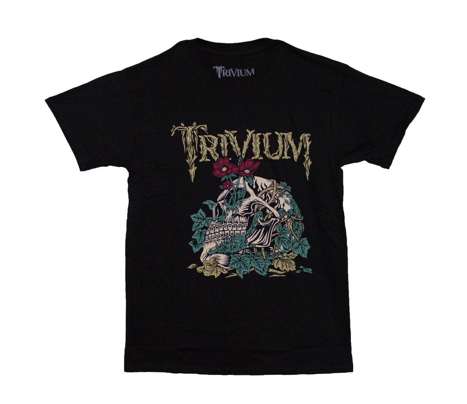 Trivium - Skeleton Head Flower - BLK