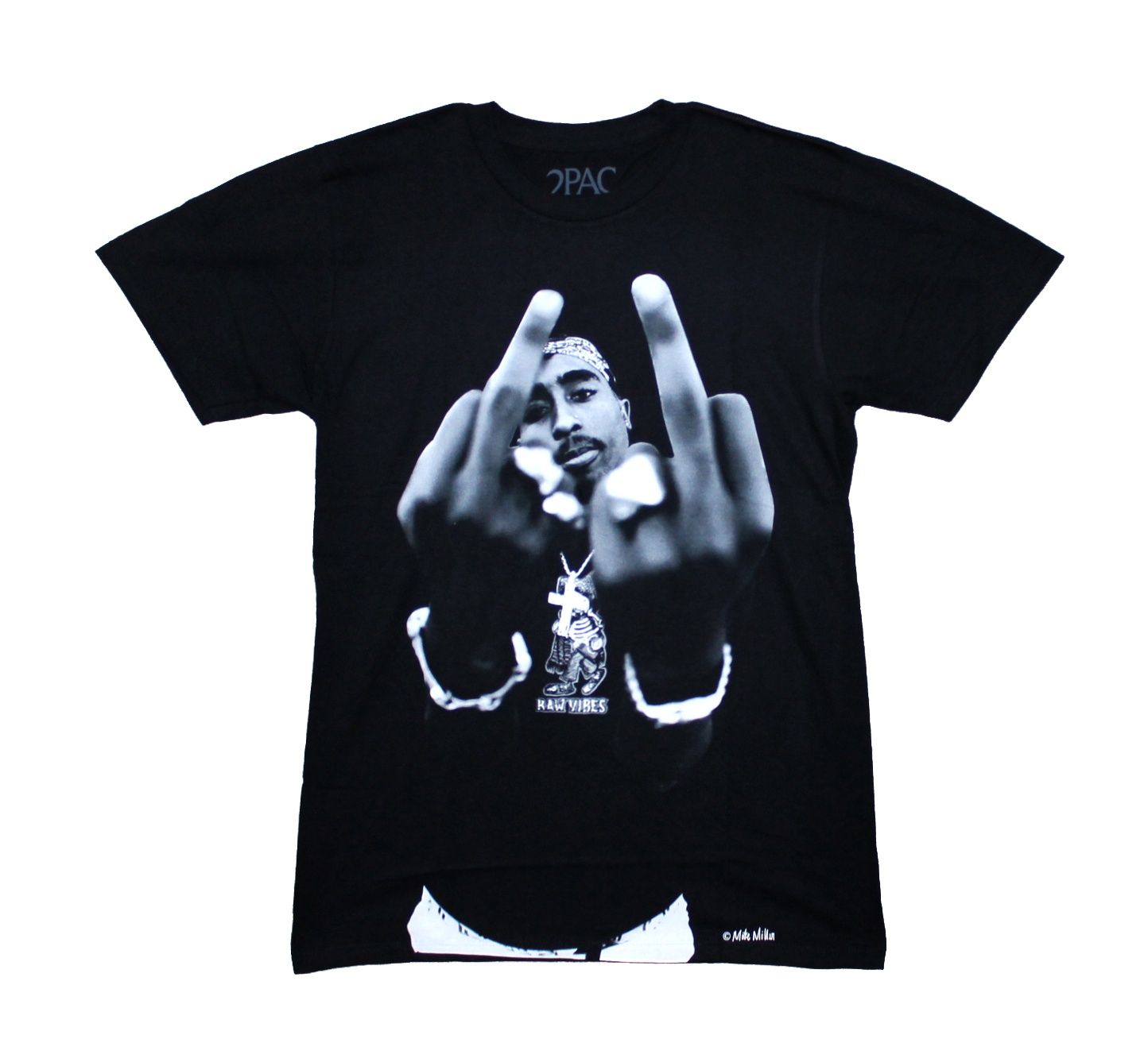Tupac Middle Fingers Jumbo - Black