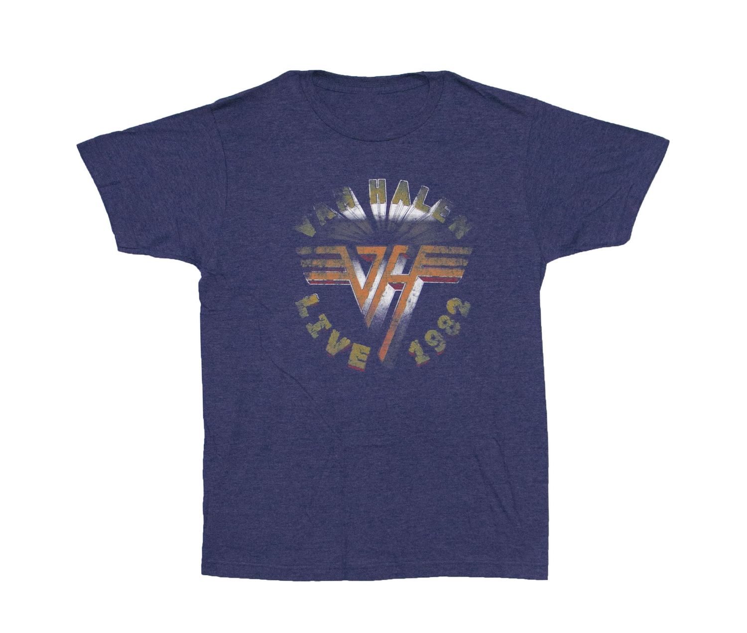 Van Halen - Live 1982 Distressed - Heather Navy
