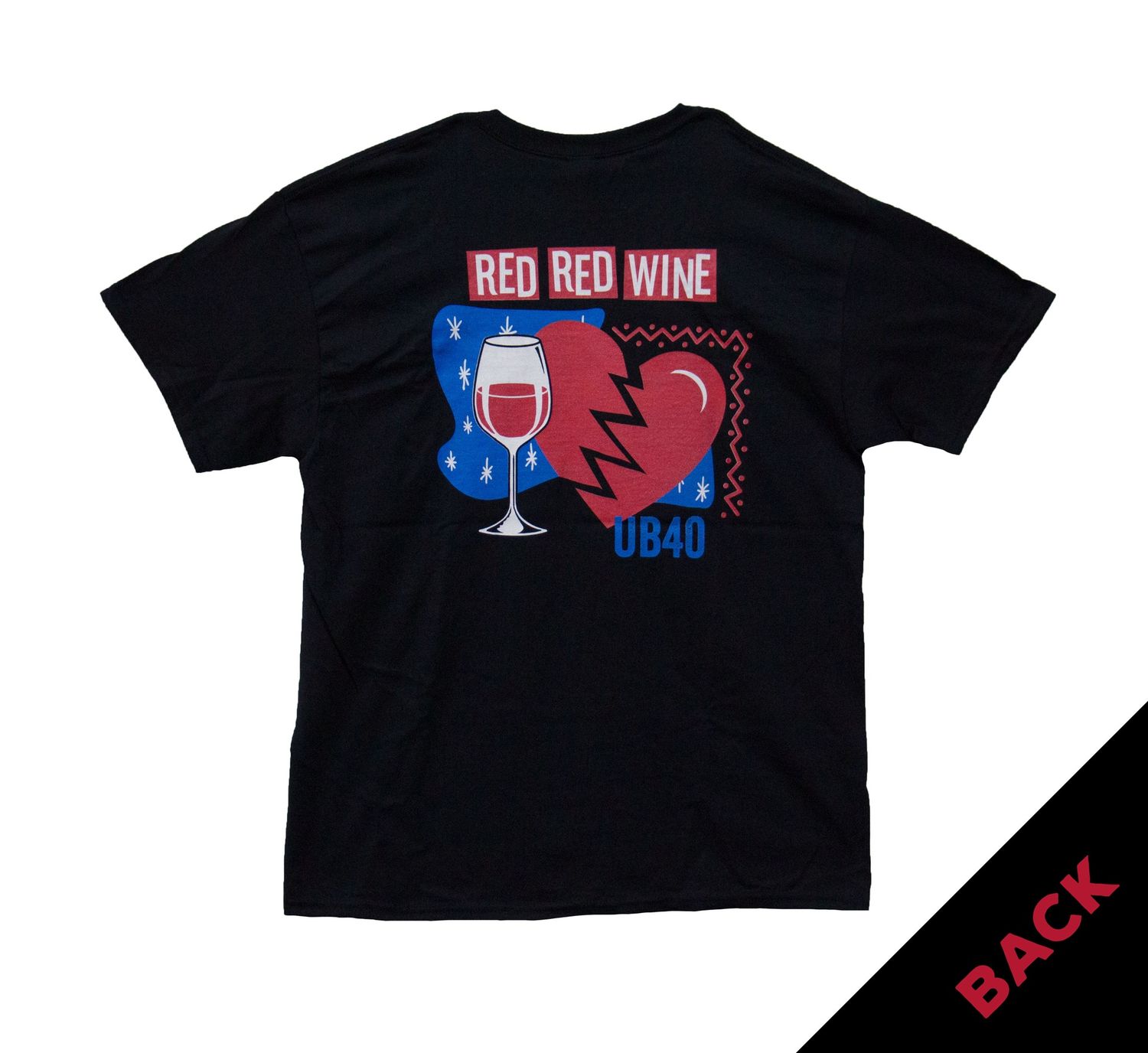 UB40 Red Wine Logo - BLK