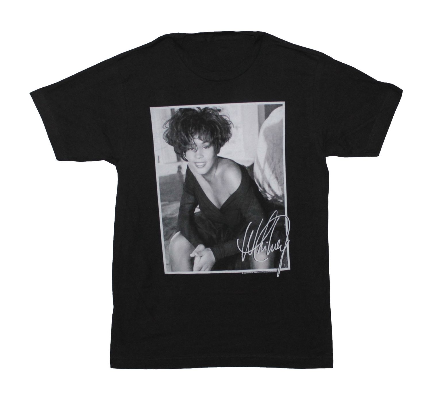 Whitney Houston Signed Photo - Black