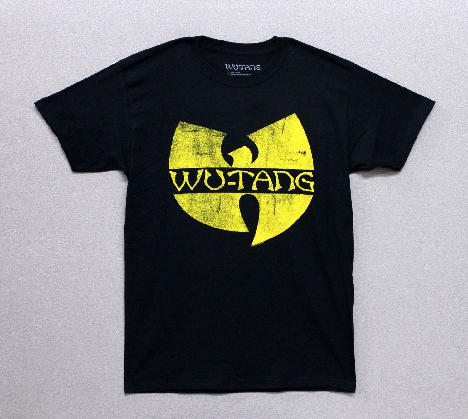 Wu-Tang Distressed Logo Yellow - Black