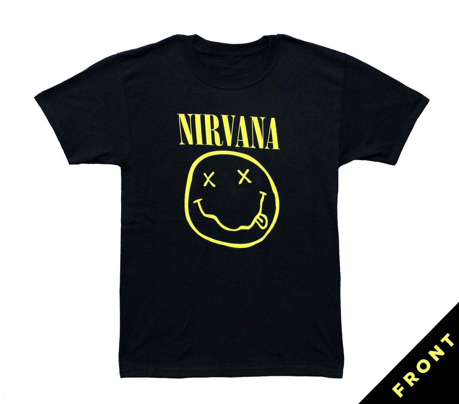 Nirvana Smiley Back Print - Black