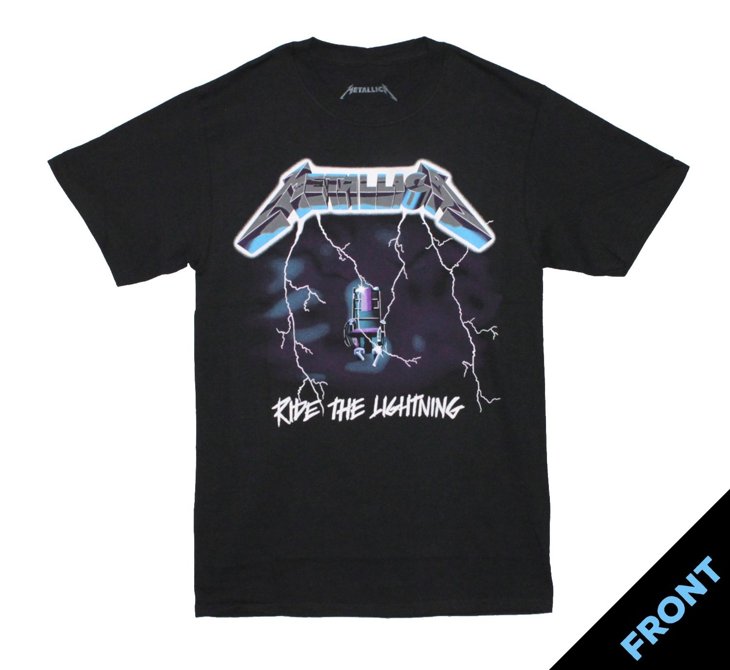 Metallica Ride the Lightning w/ Back Print - Black