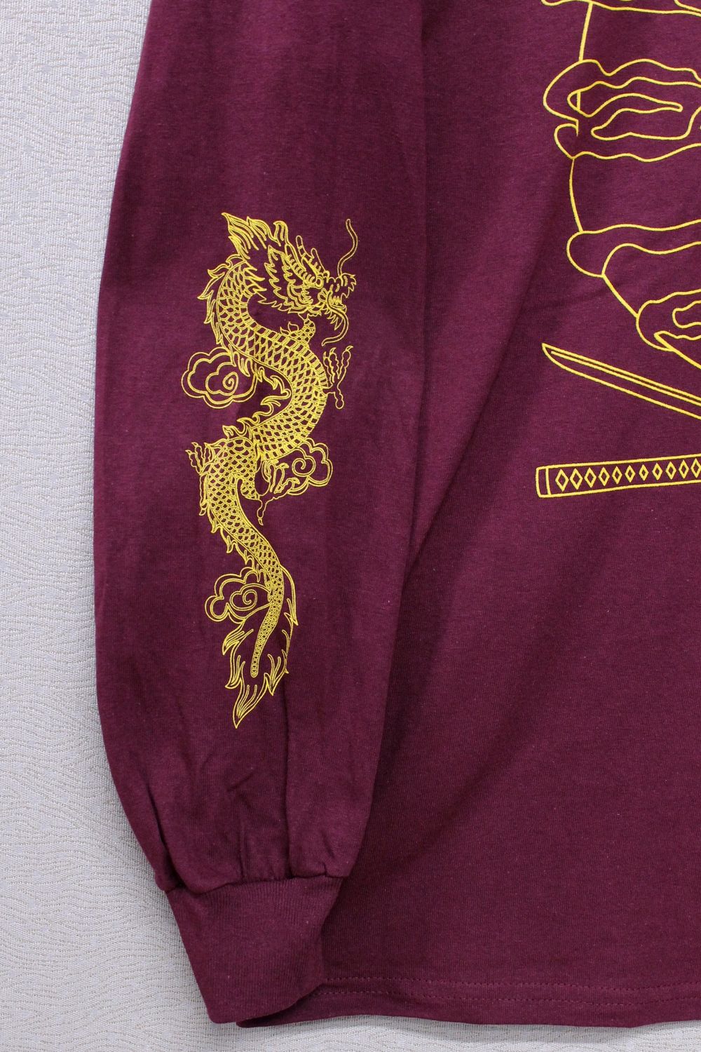 Wu-Tang Crossed Swords Longsleeve - Maroon
