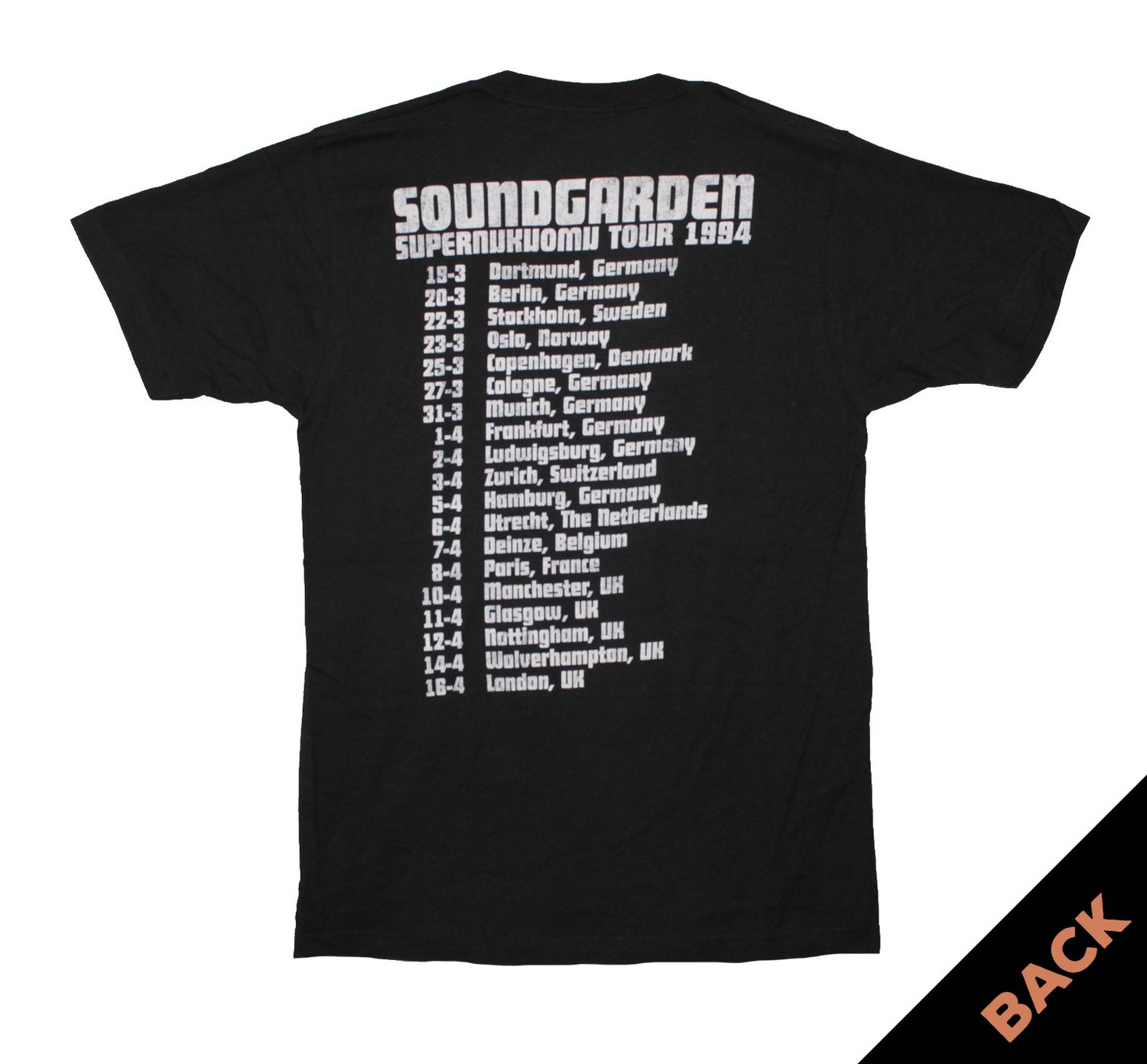 Soundgarden Superunknown Tour 94 - BLK