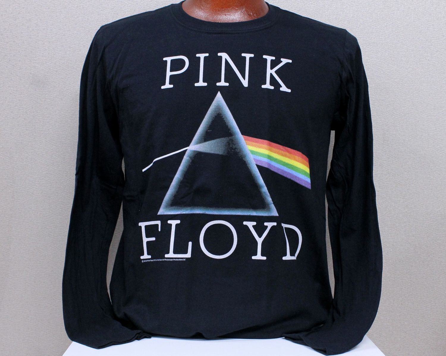 Pink Floyd Dark Side Thin Block Text Clean Long Sleeve