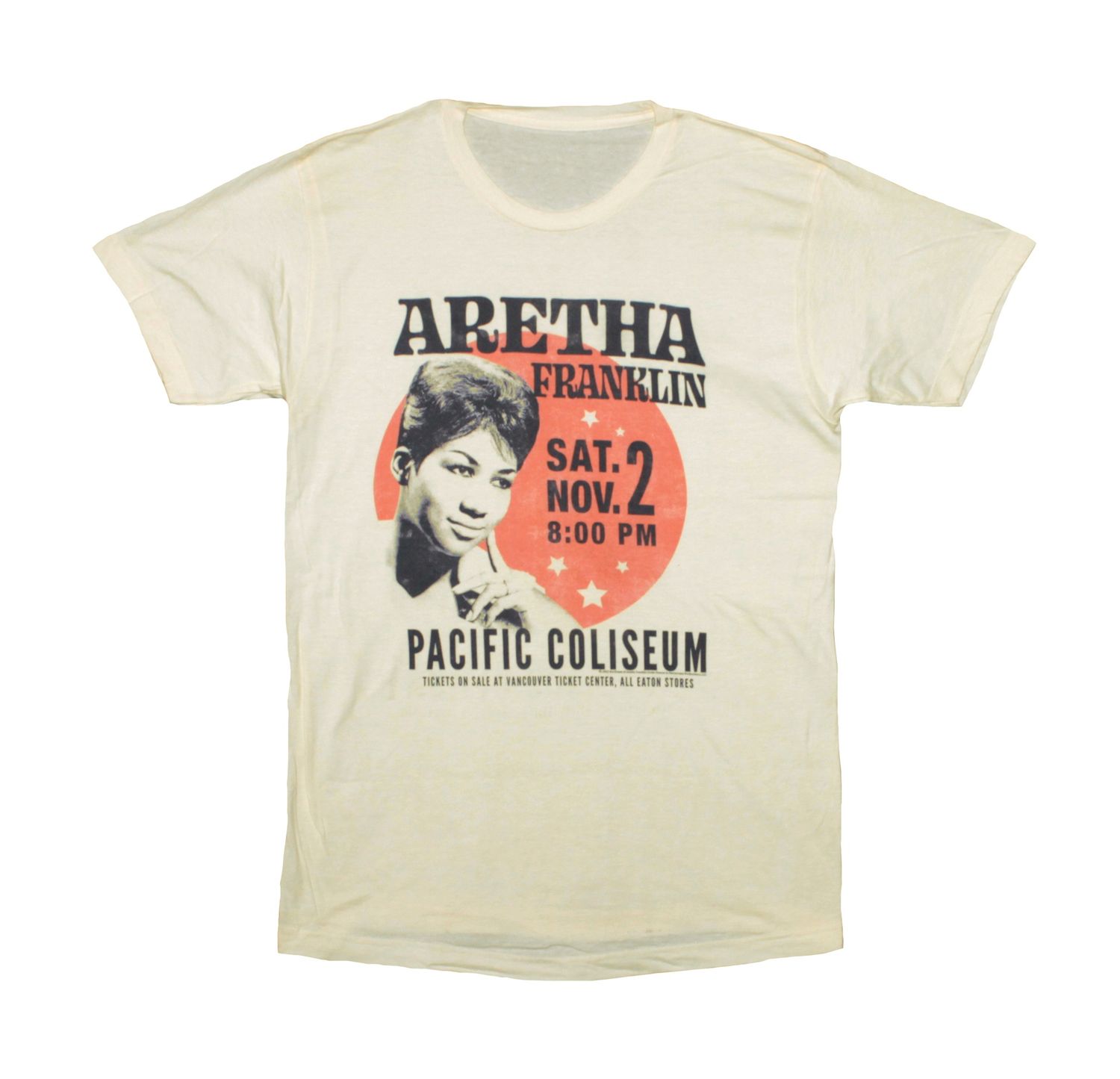 Aretha Franklin Coliseum Poster - NATURAL/CREAM